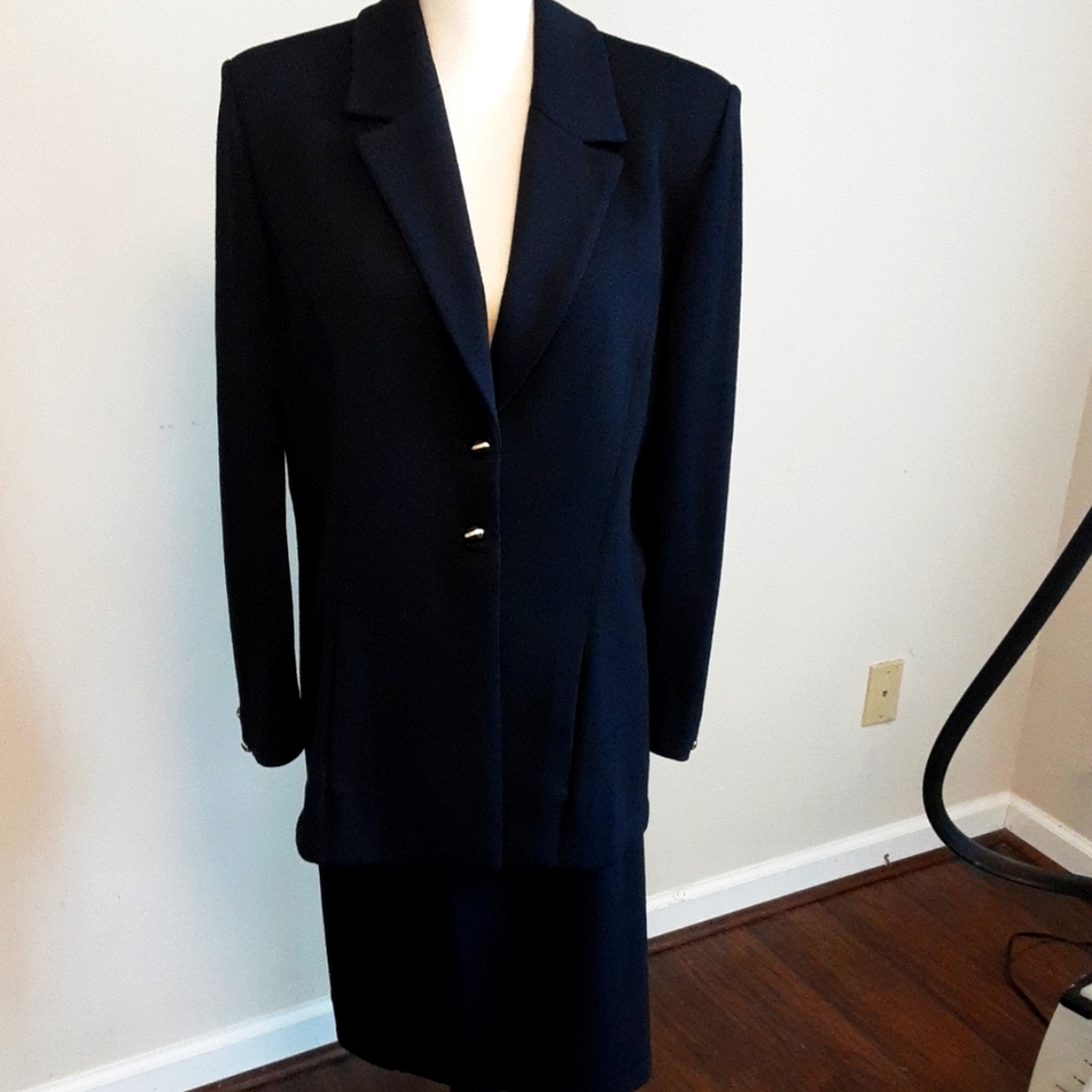 ST. JOHN Basic Jacket, Skirt Marie Gray 2 piece
